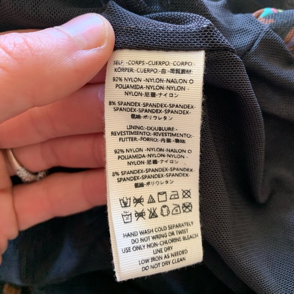 Free People Floral Long sleeve Mesh Boho Top Woman’s Small - Picture 9 of 9